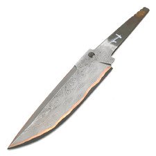 Кузница Васильева кованый клинок КЛВ264 сталь Ламинат К390, 119х30х3.5 мм