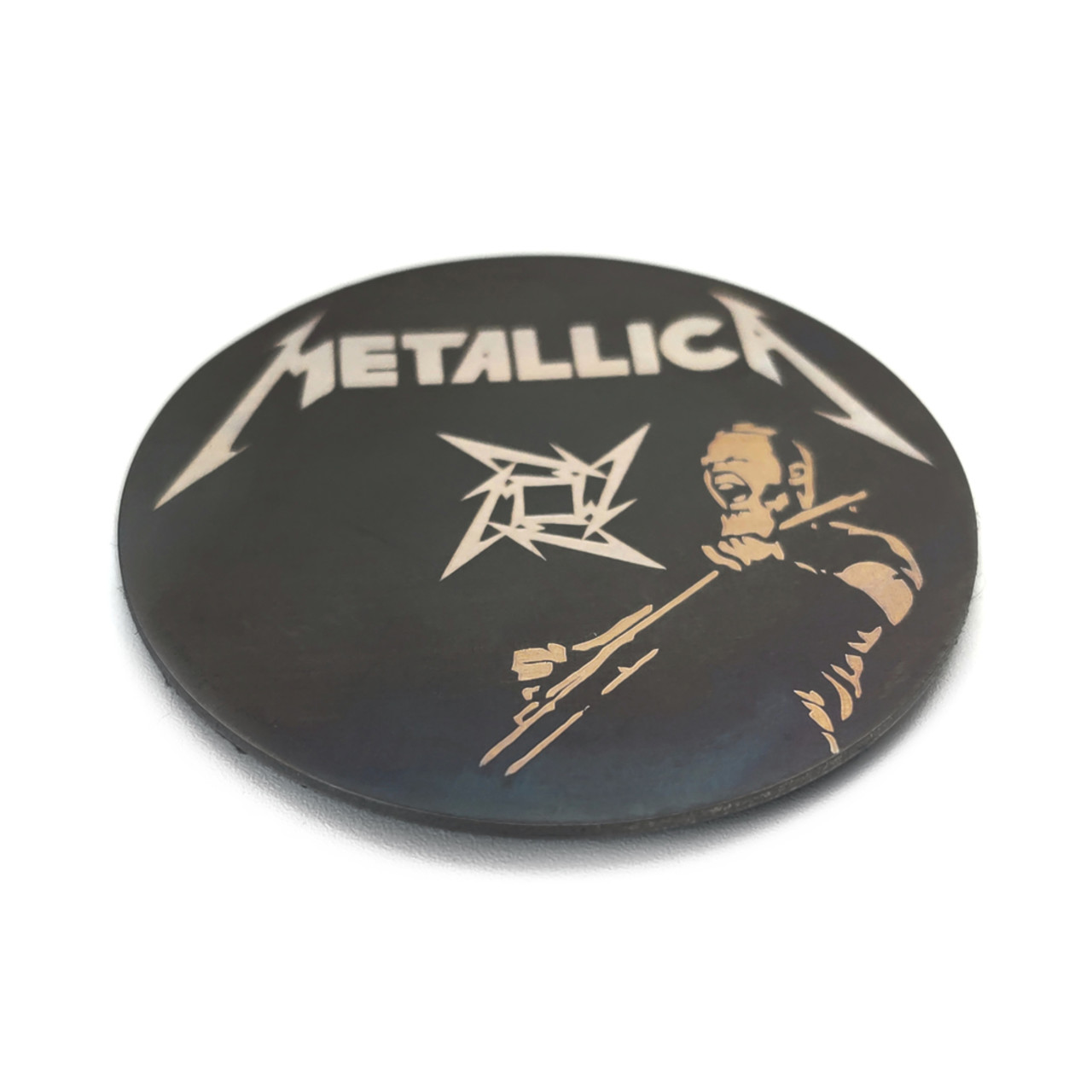 Ponomarev Forge патч "Metallica" титан, лазерная гравировка