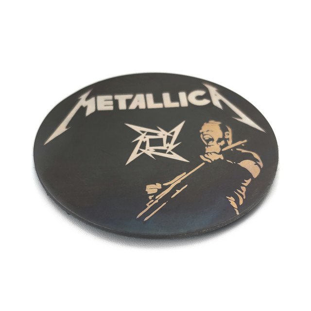 Ponomarev Forge патч "Metallica" титан, лазерная гравировка