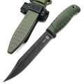 Кизляр нож Таран 03273 сталь Aus-8 блэквош, рукоять Эластрон олива, ножны АБС Кизляр нож Таран 03273 сталь Aus-8 блэквош, рукоять Эластрон олива, ножны АБС