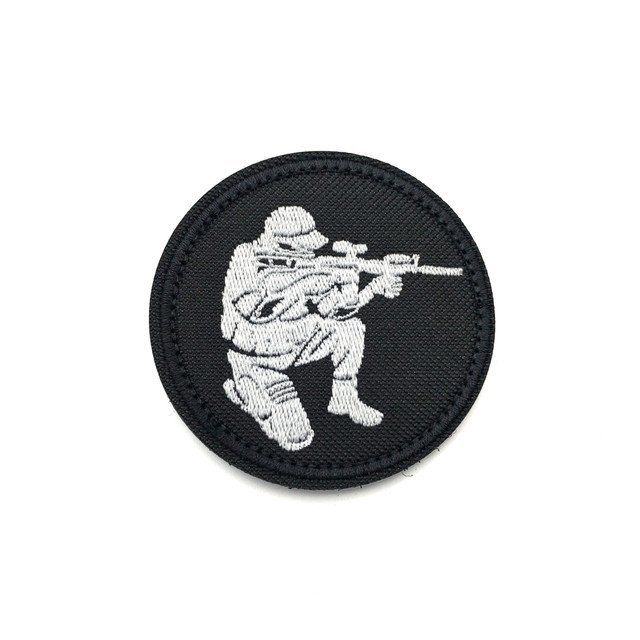 Патч Н-211 "Снайпер" черный с белым