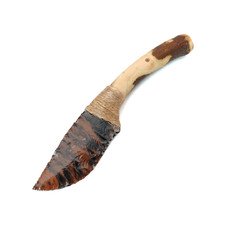 Нож из Обсидиана НО-061 рукоять Вишня, шкатулка