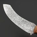 Волчий Век нож Кондрат-12 «Хаотик» сталь 95x18 WA худ.травление, рукоять G10 тан, карбоновые пины