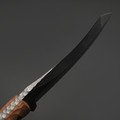 Волчий Век нож Кондрат-12 «Хаотик» сталь 95x18 WA худ.травление, рукоять G10 тан, карбоновые пины