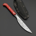 Богдан Гоготов нож NBG-116 сталь M398, рукоять Red Twill, пины Богдан Гоготов нож NBG-116 сталь M398, рукоять Red Twill, пины