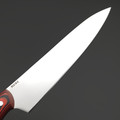 Титов и Солдатова кухонный нож Шеф-2 сталь 95Х18, рукоять G10 красный с черным