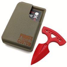 Pirate Custom картхолдер Классик оливковый с Брелоком "ПушДаггер красный"