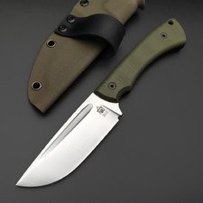 Град Горький нож Райбек №2 сталь VG-10 бид-бласт, рукоять G10 олива с черным