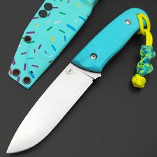 7 ножей нож Йети ЦМ сталь Aus-10Co крио сатин, рукоять G10 Тиффани, ножны Пончик