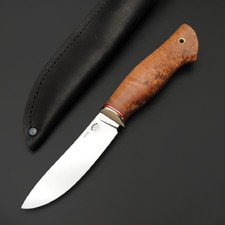 Товарищество Завьялова нож Скинер-М сталь N690, рукоять Стаб. дерево, G10, латунь