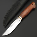 Товарищество Завьялова нож Атаман сталь N690, рукоять Дерево бубинга, латунь, G10
