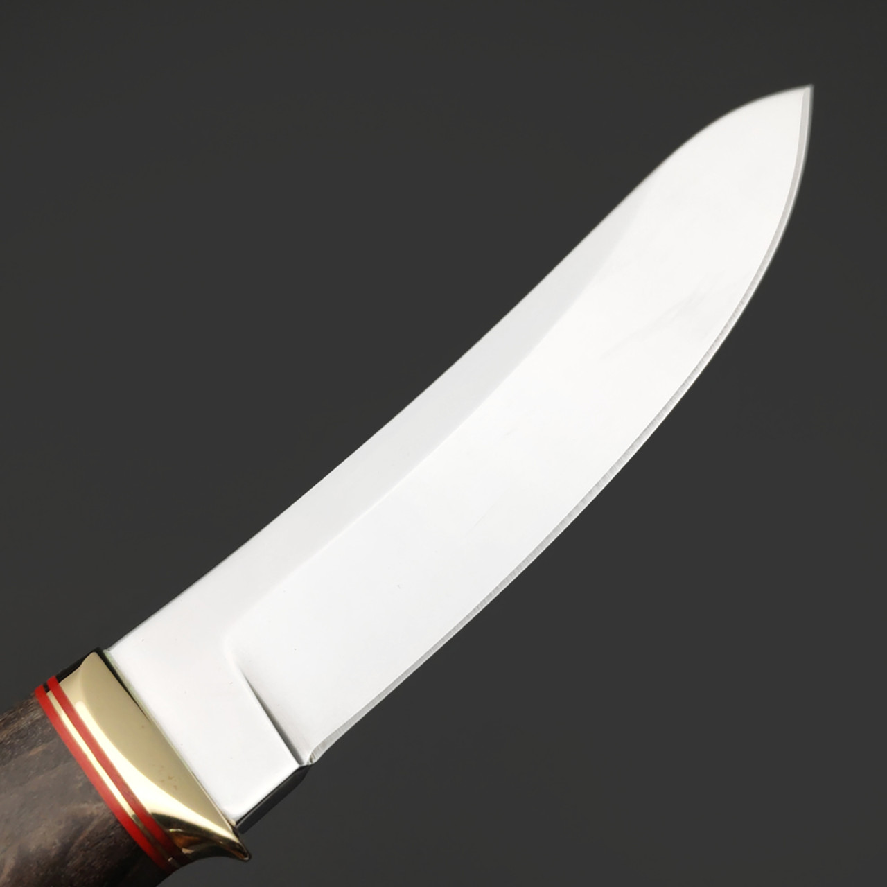 Товарищество Завьялова нож Фидель сталь K340, рукоять Стаб. дерево тёмное, латунь