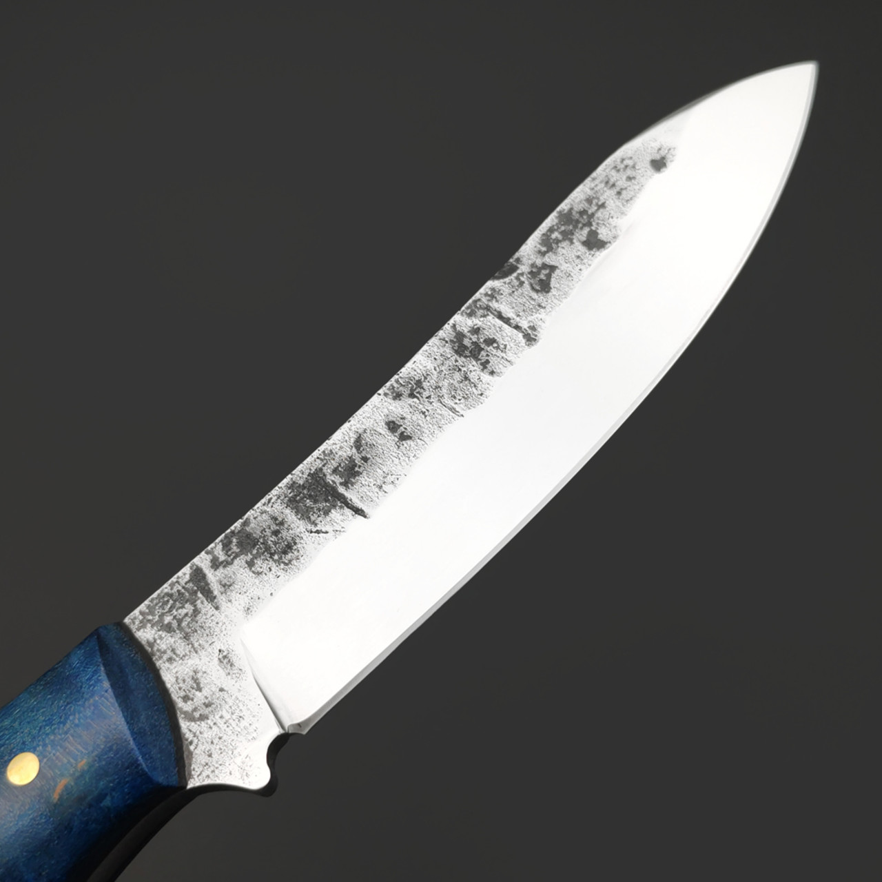 Товарищество Завьялова нож Фидель ЦМ сталь K340, рукоять Стаб. дерево синее, латунь