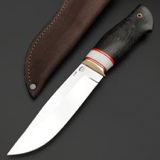 Товарищество Завьялова нож Курган сталь K340, рукоять Стаб. дерево, латунь, кориан, G10