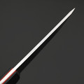 Товарищество Завьялова нож Наваха сталь D2, рукоять G10 черный с красным, латунь