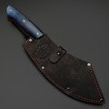 Товарищество Завьялова нож Биг Фуд сталь K340, рукоять стаб. Карельская берёза синяя, G10 красный, латунь Товарищество Завьялова нож Биг Фуд сталь K340, рукоять стаб. Карельская берёза синяя, G10 красный, латунь