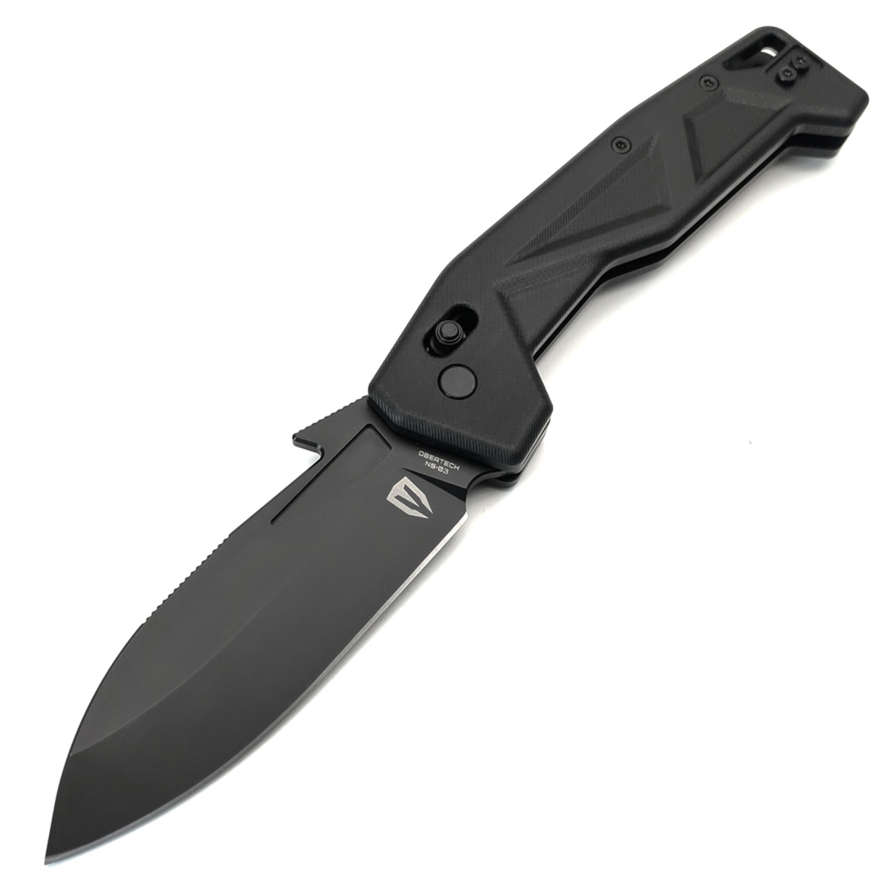 Obertech нож NS-03 DB Drop сталь VG-10 черный оксид, рукоять G10 черный