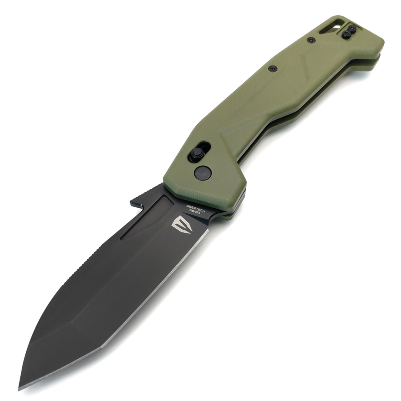 Obertech нож NS-03 TB OL Tanto сталь VG-10 черный оксид, рукоять G10 олива