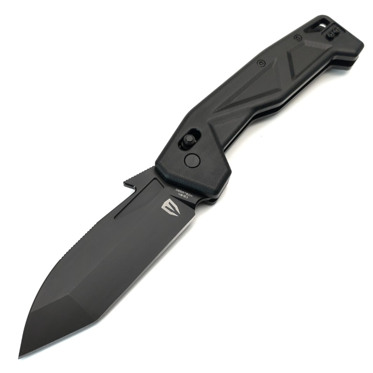 Obertech нож NS-03 TB Tanto сталь VG-10 черный оксид, рукоять G10 черный