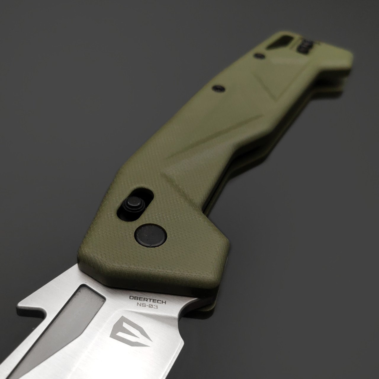 Obertech нож NS-03 TS OL Tanto сталь VG-10 сатин, рукоять G10 олива