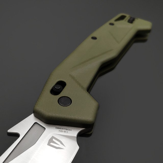 Obertech нож NS-03 TS OL Tanto сталь VG-10 сатин, рукоять G10 олива