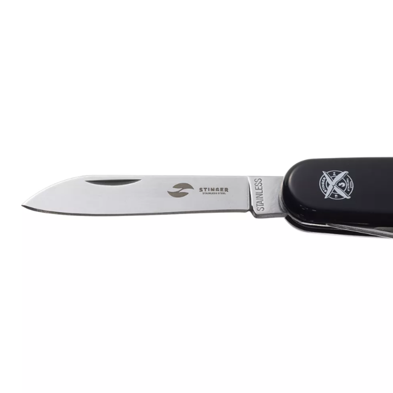 Stinger нож многофункциональный FK-K5018-5P (10 функций) сталь 420, рукоять ABS черный