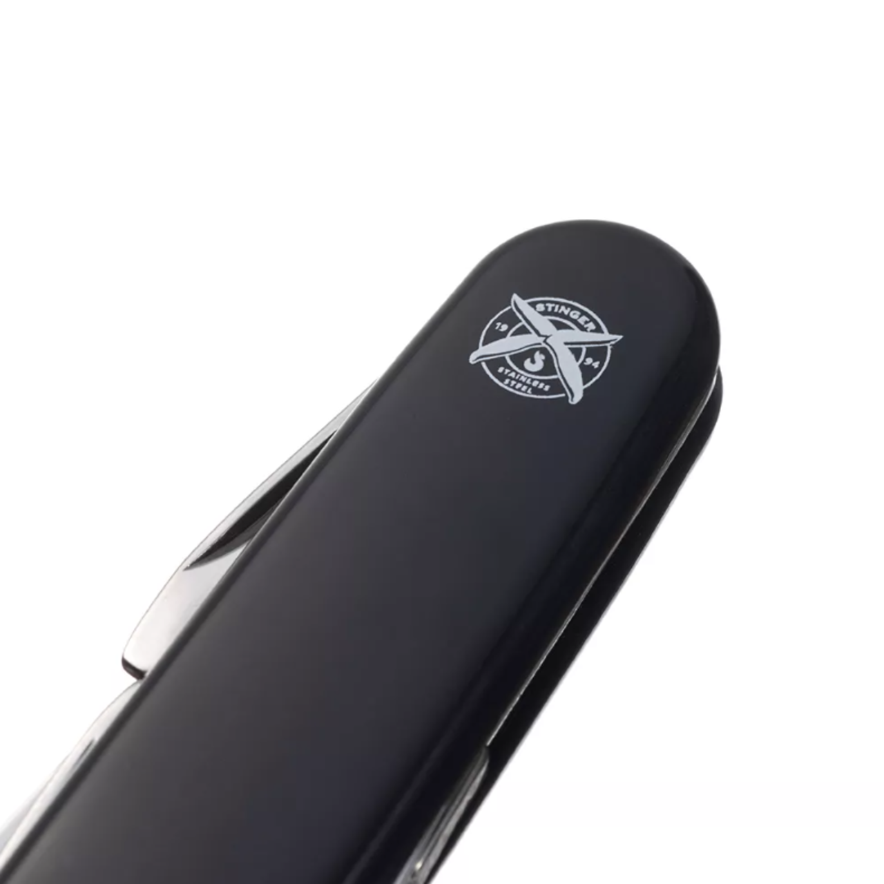 Stinger нож многофункциональный FK-K5018-5P (10 функций) сталь 420, рукоять ABS черный