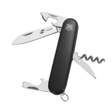 Stinger нож многофункциональный FK-K5018-5P (10 функций) сталь 420, рукоять ABS черный