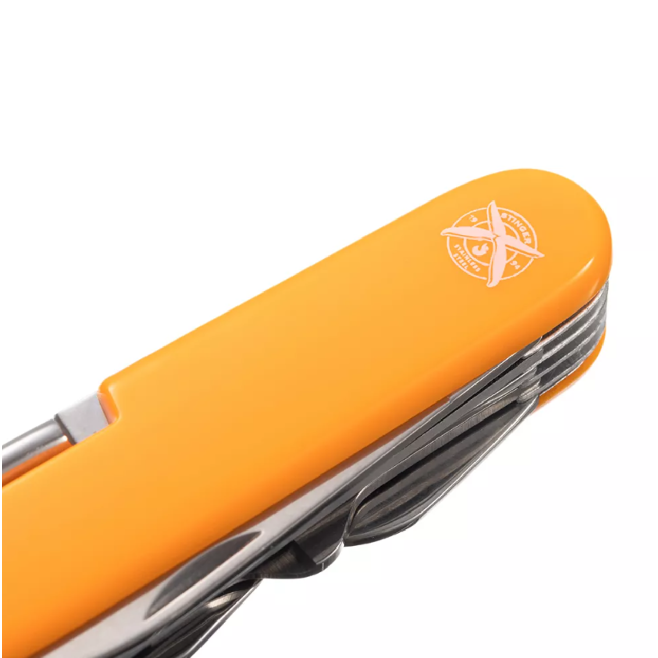 Stinger нож многофункциональный FK-K5011ALL (15 функций) сталь 420, рукоять ABS оранжевый