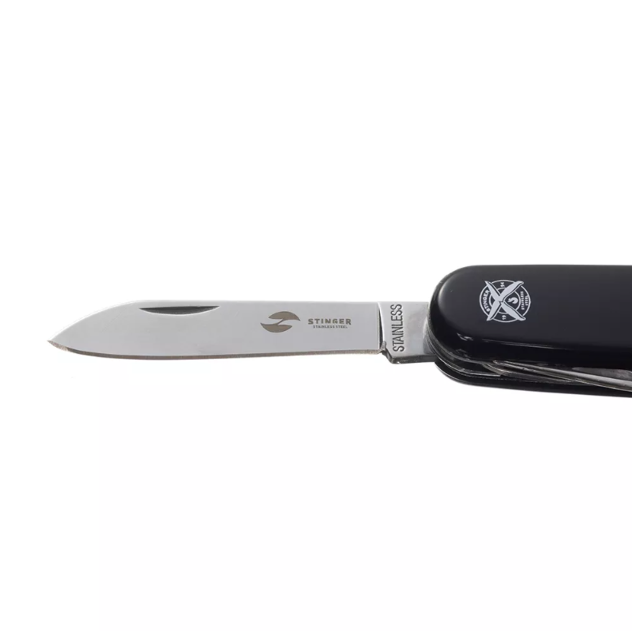Stinger нож многофункциональный FK-K5018-8P (13 функций) сталь 420, рукоять ABS черный