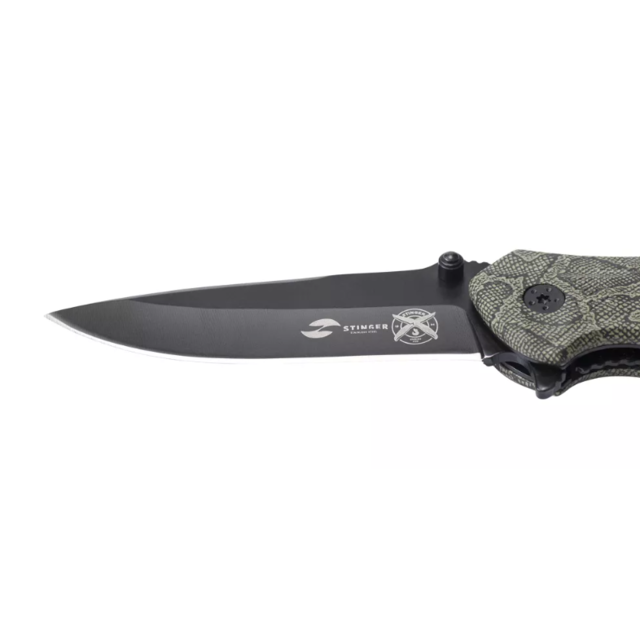 Stinger нож складной FK-019SAK-CA сталь 3Cr13 black, рукоять Алюминий