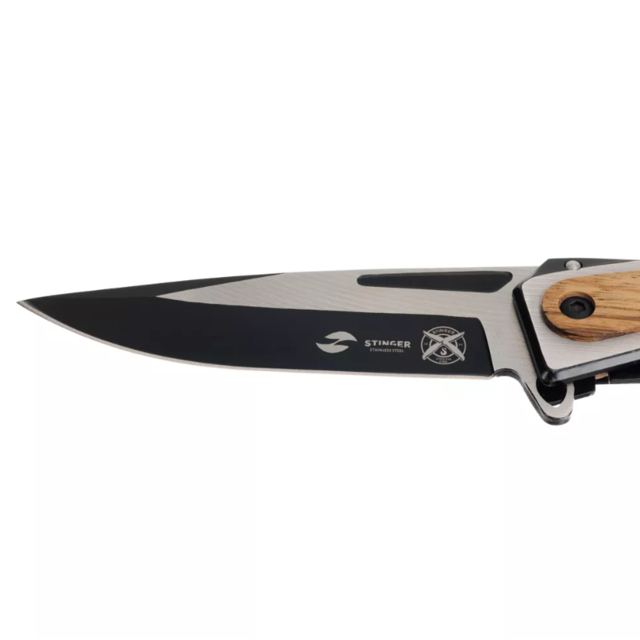 Stinger нож складной FK-A119 сталь 3CR13 satin, рукоять Дерево зебрано, сталь