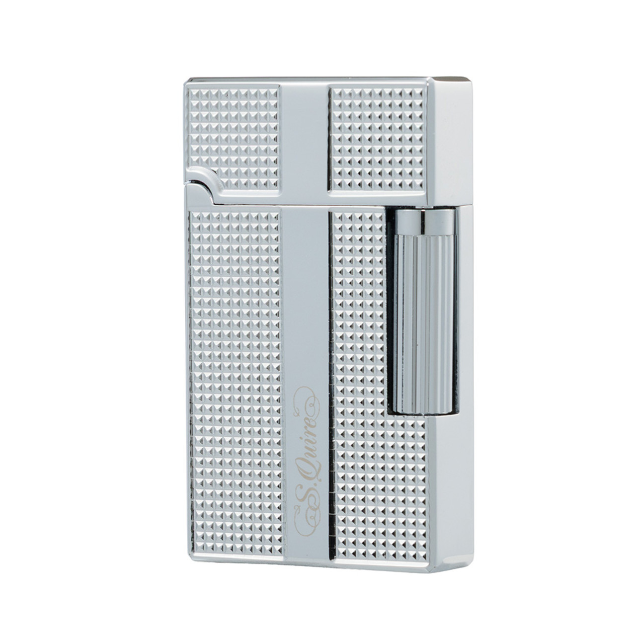 S.Quire зажигалка бензиновая кремниевая FL065-Steel Цинковый сплав, серебристая
