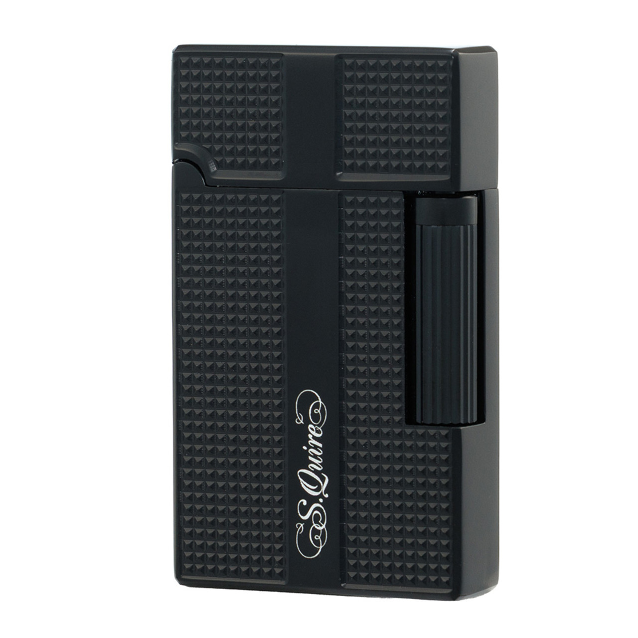 S.Quire зажигалка бензиновая кремниевая FL065-Black Цинковый сплав, черная