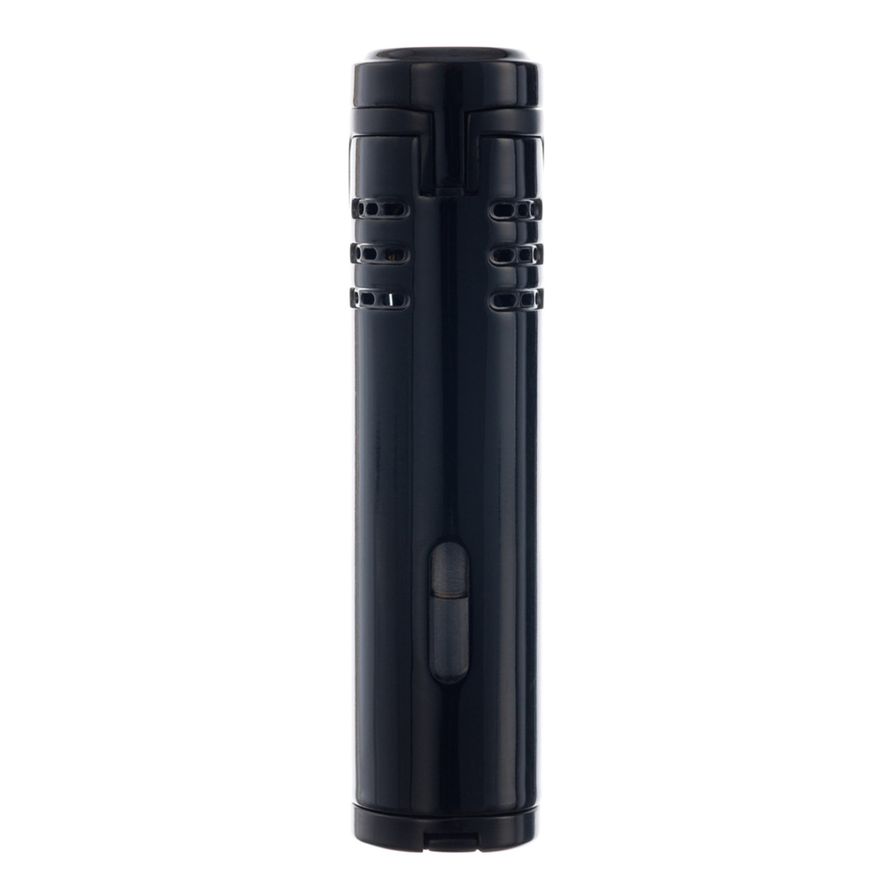 S.Quire турбо зажигалка газовая, двойное пламя, пробойник для сигар 430122-Black Цинковый сплав, черная