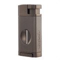 S.Quire турбо зажигалка газовая с гильотиной для сигар, двойное пламя 430132-Graph Цинковый сплав, графит