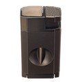 S.Quire турбо зажигалка газовая с гильотиной для сигар, двойное пламя 430132-Graph Цинковый сплав, графит