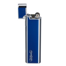 S.Quire зажигалка газовая кремниевая FL086-Blue Цинковый сплав, сине-серебристая