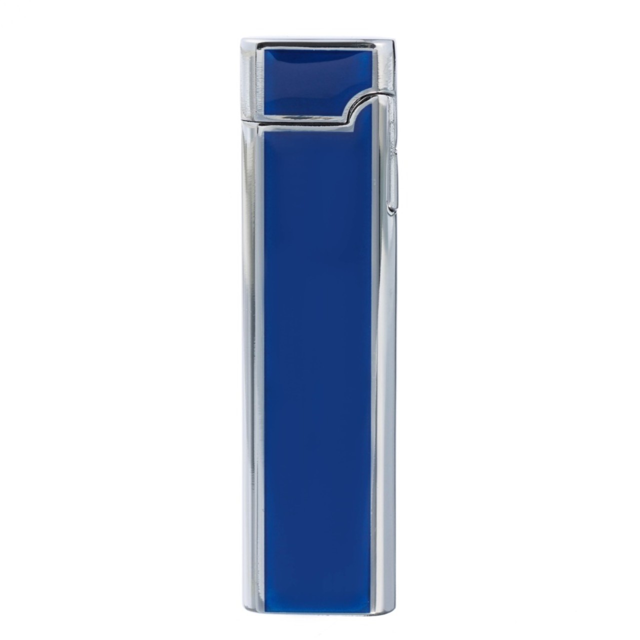 S.Quire зажигалка газовая кремниевая FL086-Blue Цинковый сплав, сине-серебристая
