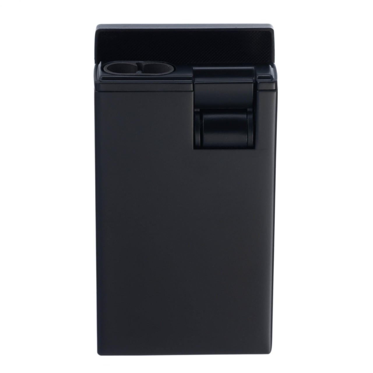 S.Quire турбо зажигалка газовая, двойное пламя, пробойник для сигар FL011-Black Цинковый сплав, черная