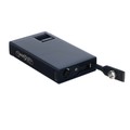 S.Quire турбо зажигалка газовая, двойное пламя, пробойник для сигар FL011-Black Цинковый сплав, черная