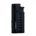 S.Quire турбо зажигалка газовая, тройное пламя, пробойник для сигар FL097- Black Цинковый сплав, черная S.Quire турбо зажигалка газовая, тройное пламя, пробойник для сигар FL097- Black Цинковый сплав, черная