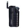 S.Quire турбо зажигалка газовая, тройное пламя, пробойник для сигар FL097- Black Цинковый сплав, черная S.Quire турбо зажигалка газовая, тройное пламя, пробойник для сигар FL097- Black Цинковый сплав, черная