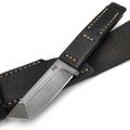Ремень с ножом "Танто" Размер 52-56, натуральная кожа черная, сталь 440C Блэквош Ремень с ножом "Танто" Размер 52-56, натуральная кожа черная, сталь 440C Блэквош