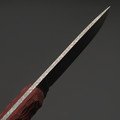 Волчий Век нож Волфкнивен Малый, сталь 95Х18 WA травление хаотик, рукоять G10 красный с черным, карбон Волчий Век нож Волфкнивен Малый, сталь 95Х18 WA травление хаотик, рукоять G10 красный с черным, карбон