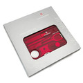 Швейцарская карта Victorinox 0.7300.T SwissCard Lite красный полупрозрачный, коробка подарочная Швейцарская карта Victorinox 0.7300.T SwissCard Lite красный полупрозрачный, коробка подарочная