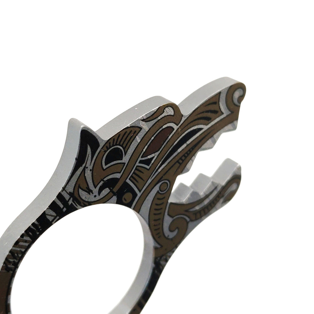 N.C.Custom Брелок-открывалка Fenrir Нержавеющая сталь, стоунвош, Гравировка