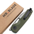 Mr.Blade складной нож Twite сталь Aus-8 PVD серый, рукоять G10 олива Mr.Blade складной нож Twite сталь Aus-8 PVD серый, рукоять G10 олива
