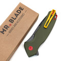Mr.Blade нож скелетный Hellcat Mini Mandalorian сталь VG-10 блэквош, гравировка, рукоять G10 Mr.Blade нож скелетный Hellcat Mini Mandalorian сталь VG-10 блэквош, гравировка, рукоять G10