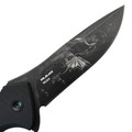 Mr.Blade складной нож Hellcat LE Ghost сталь VG-10 блэквош, гравировка, рукоять G10 чёрный